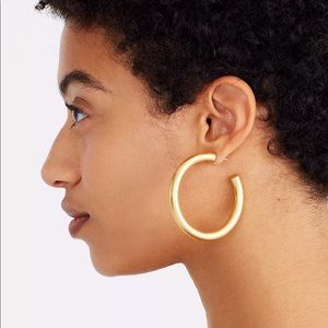 Madewell Chunky Oversized Gold Hoop Earrings